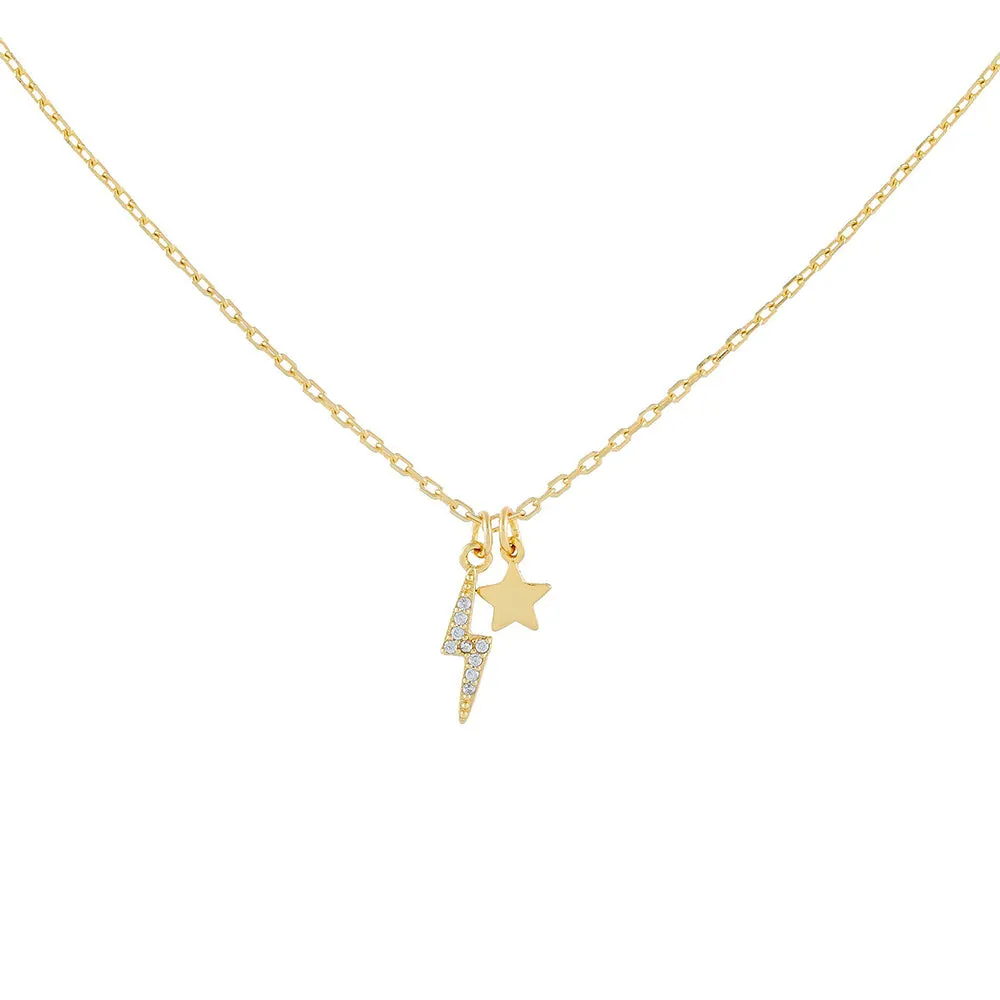 Star X Lightning Necklace