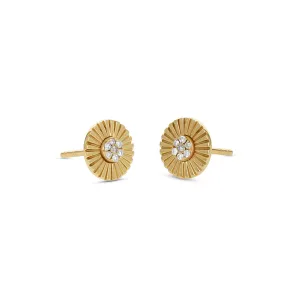 Starburst Diamond Stud Earrings