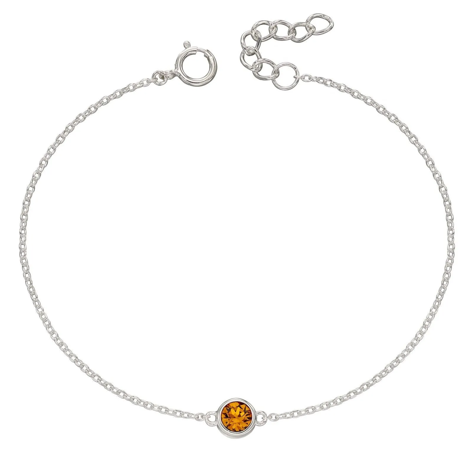 Sterling Silver Birthstone Bracelet