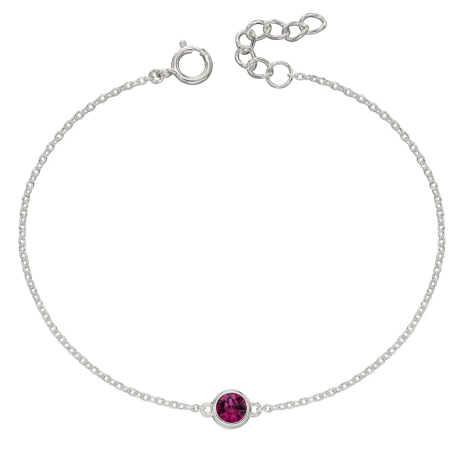 Sterling Silver Birthstone Bracelet