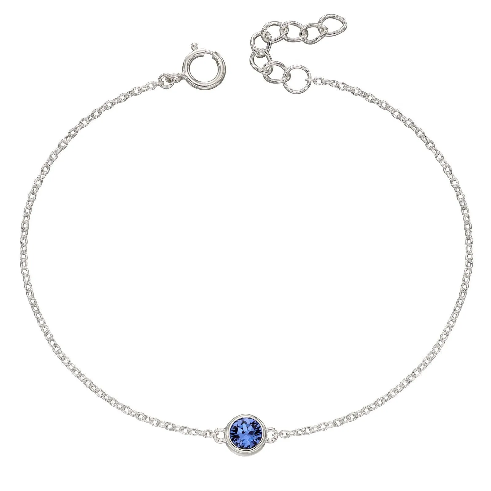Sterling Silver Birthstone Bracelet