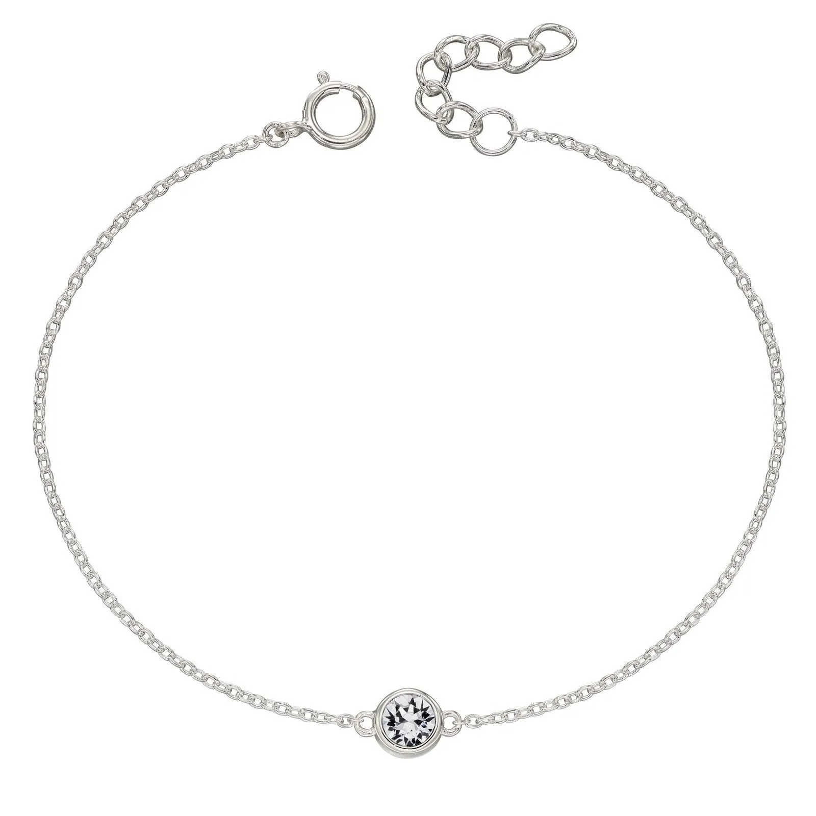 Sterling Silver Birthstone Bracelet