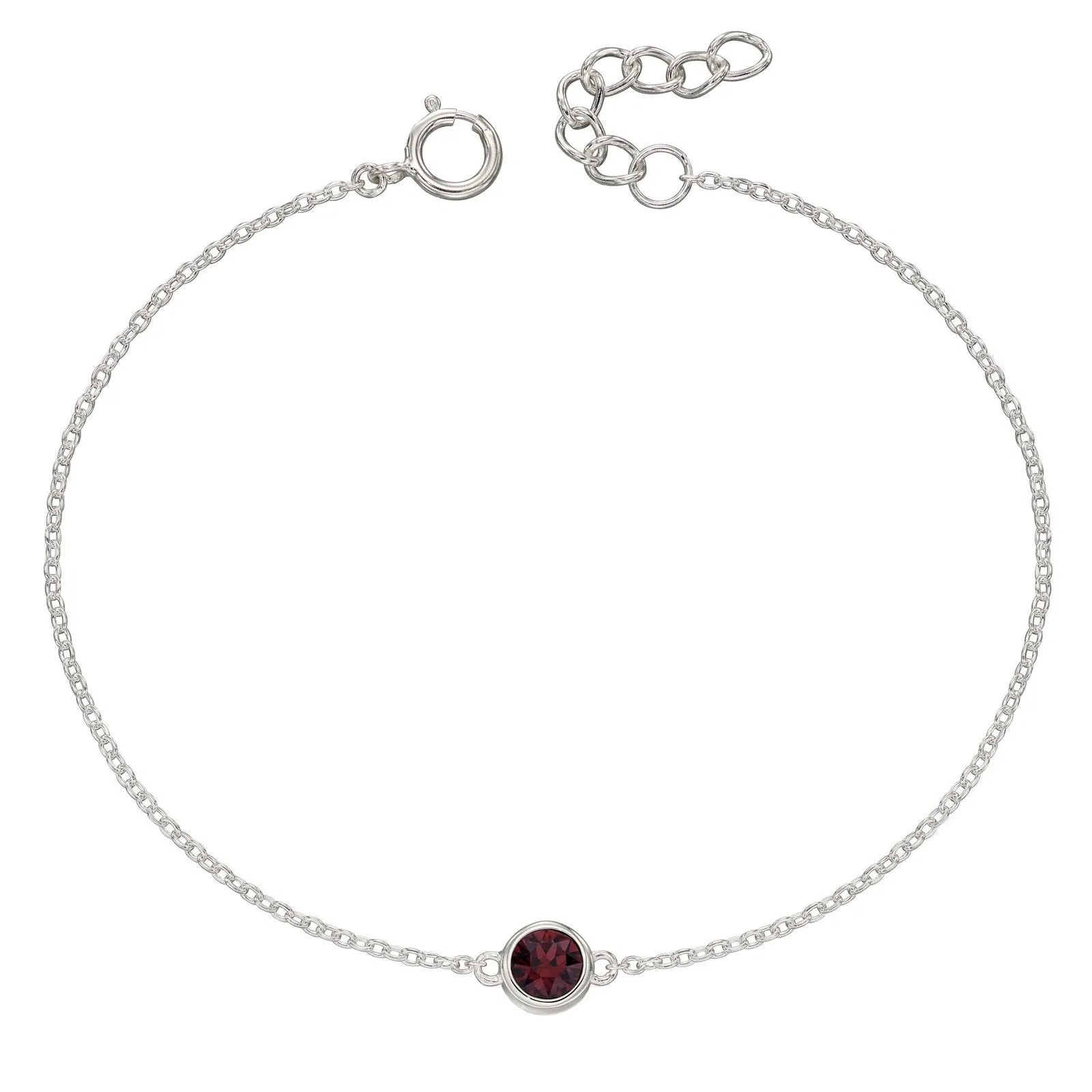 Sterling Silver Birthstone Bracelet