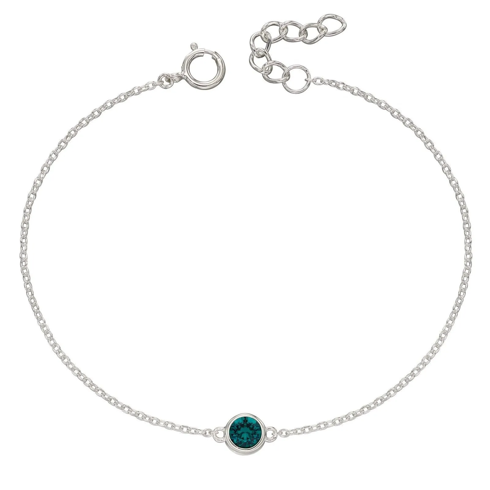 Sterling Silver Birthstone Bracelet