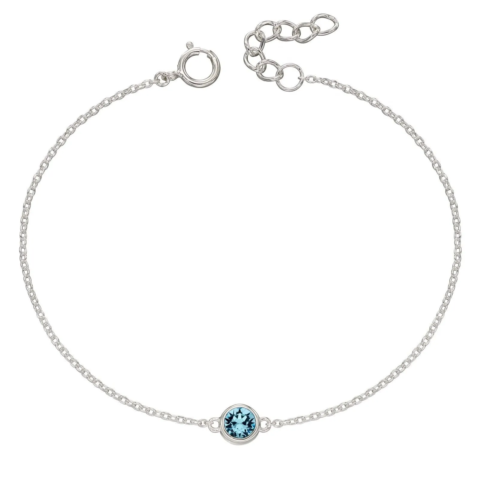 Sterling Silver Birthstone Bracelet