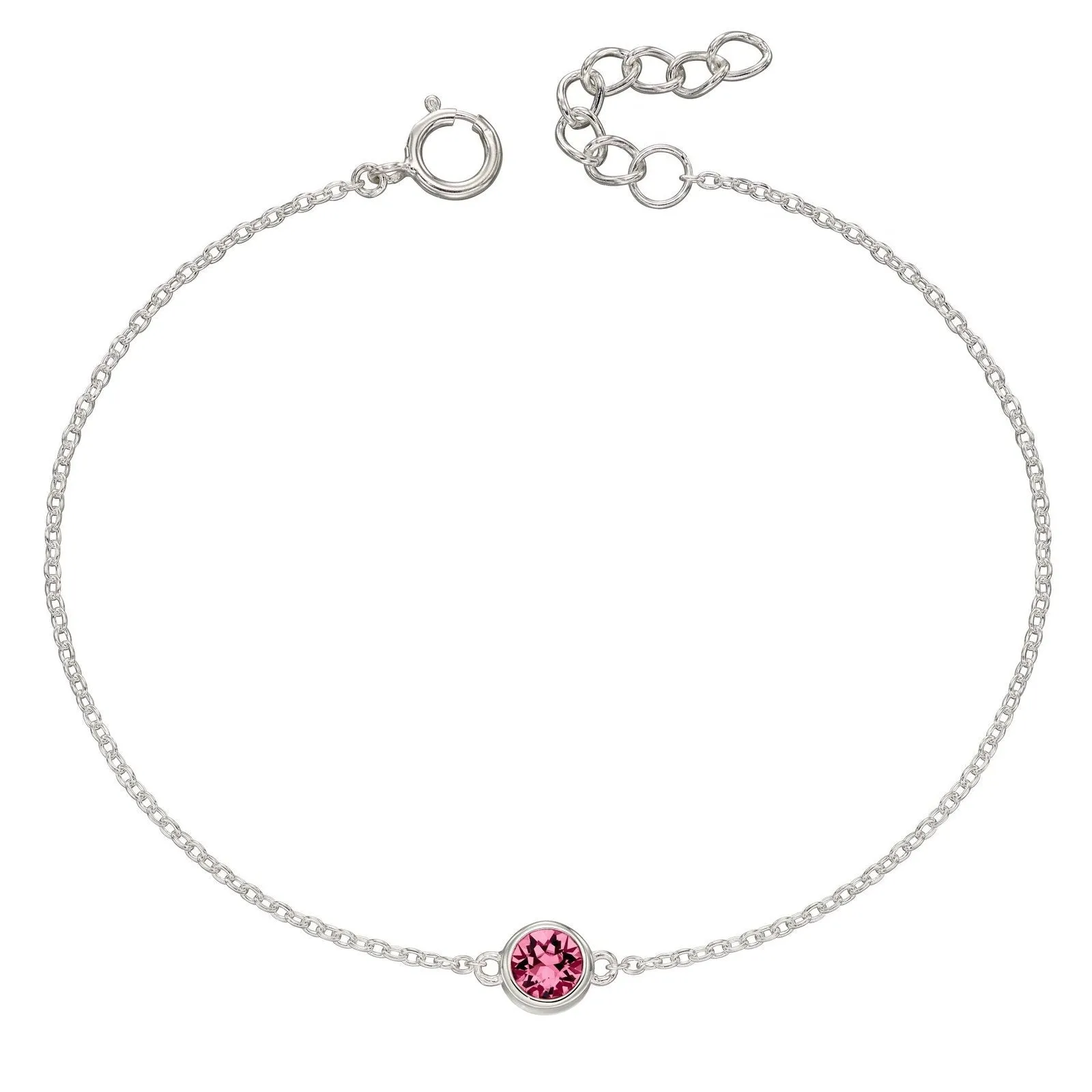 Sterling Silver Birthstone Bracelet
