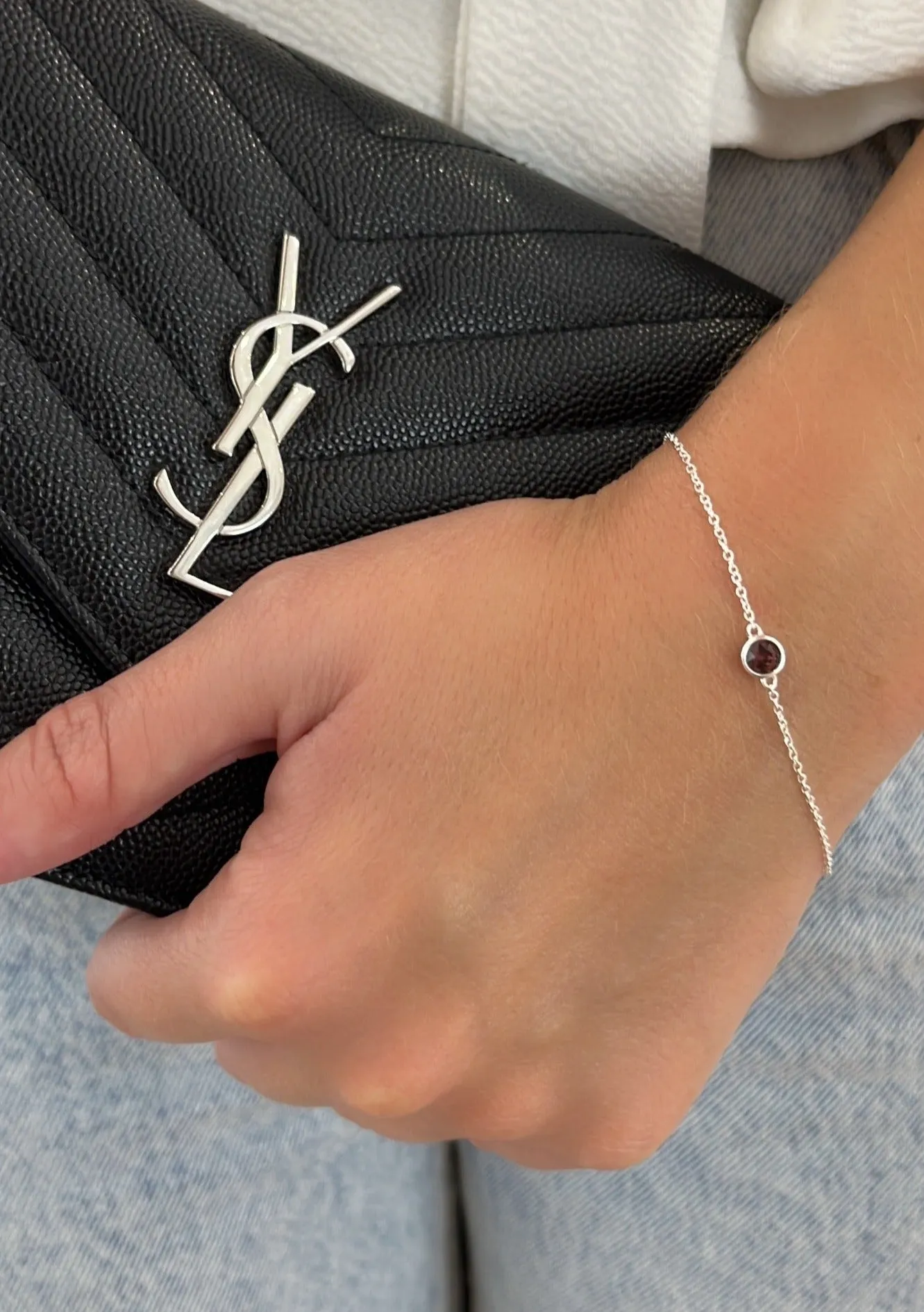 Sterling Silver Birthstone Bracelet