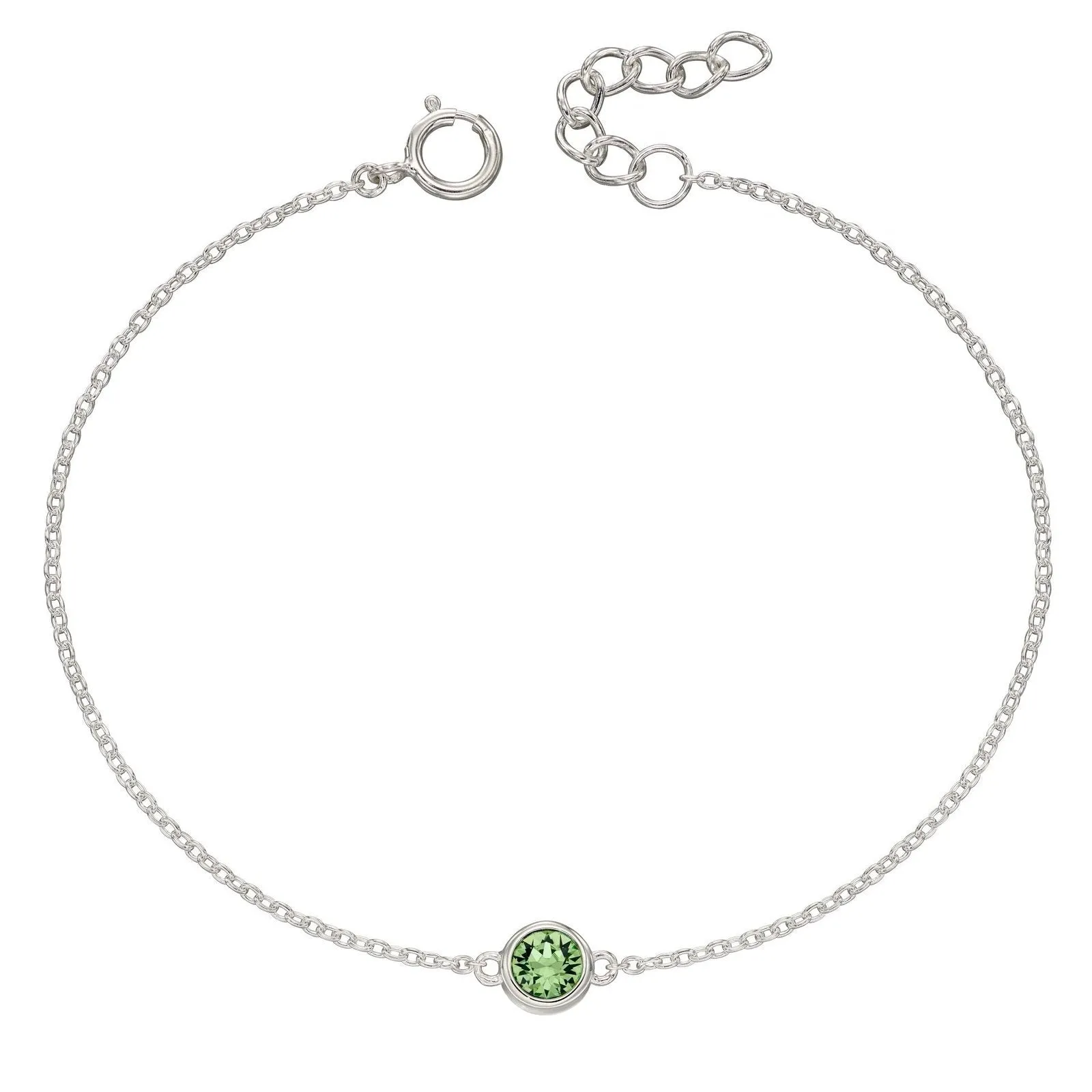 Sterling Silver Birthstone Bracelet