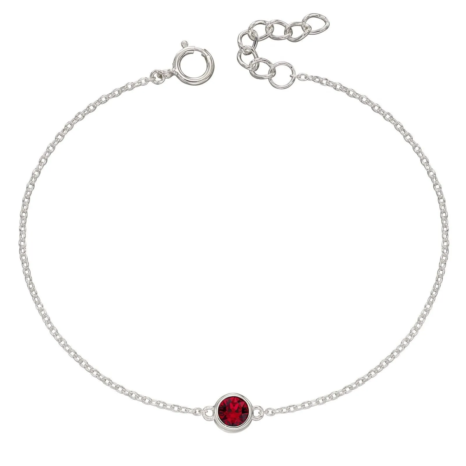 Sterling Silver Birthstone Bracelet