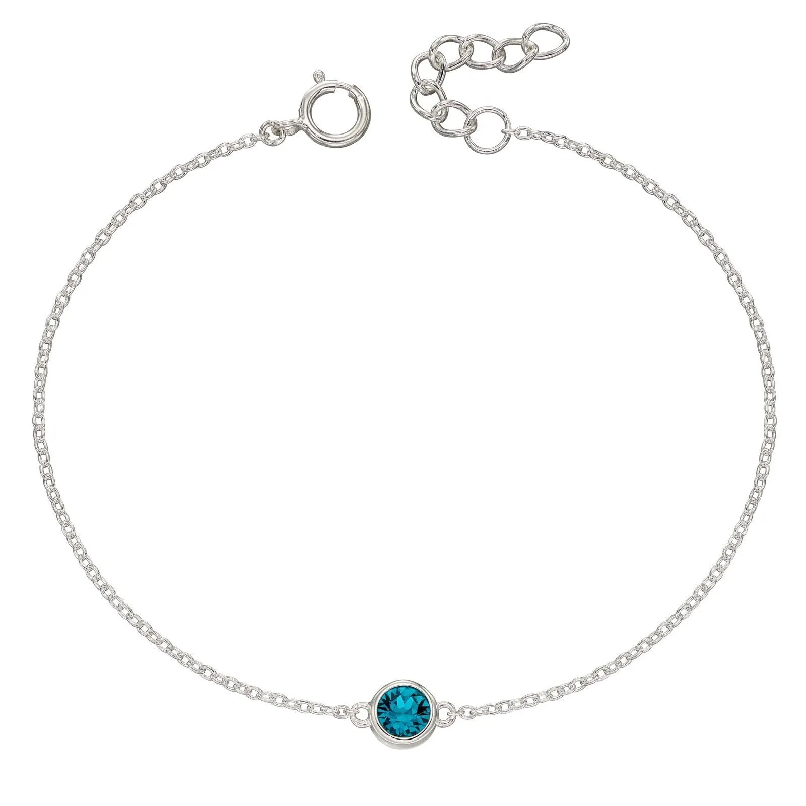 Sterling Silver Birthstone Bracelet