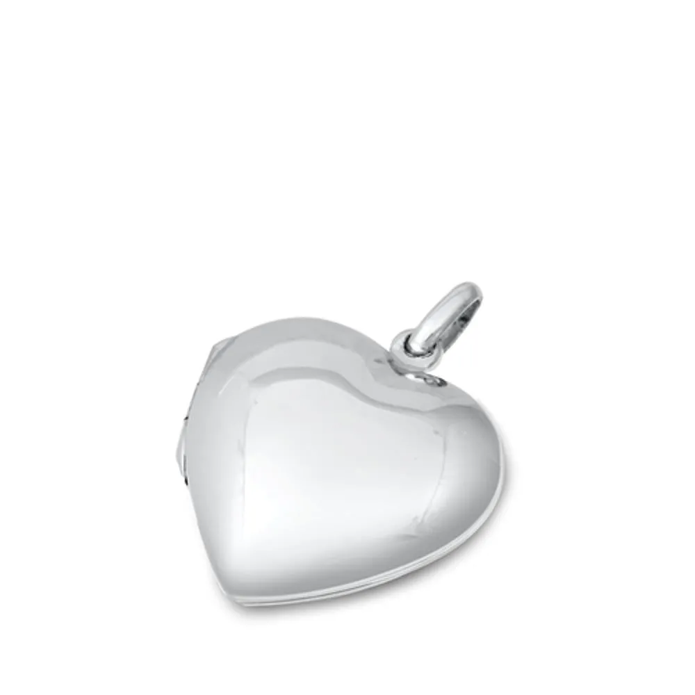Sterling Silver Classic Heart Locket Wholesale Pendant Love Romantic Charm 925