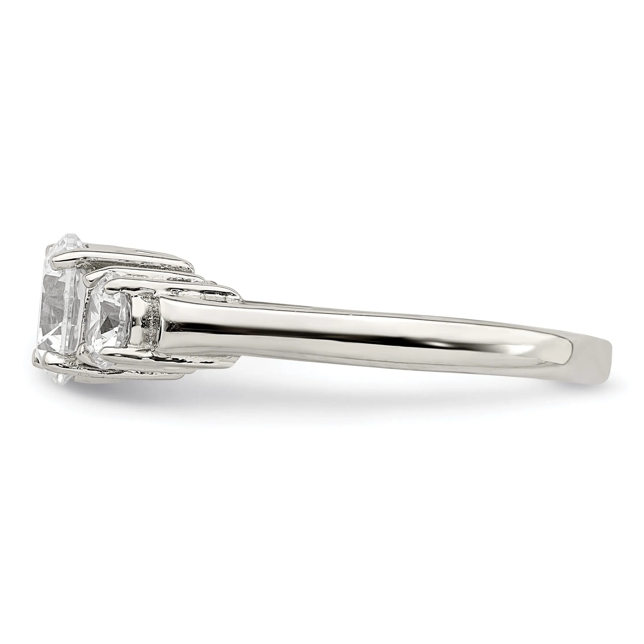 Sterling Silver Cubic Zirconia Band Rings