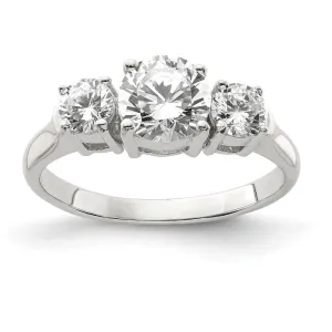 Sterling Silver Cubic Zirconia Band Rings