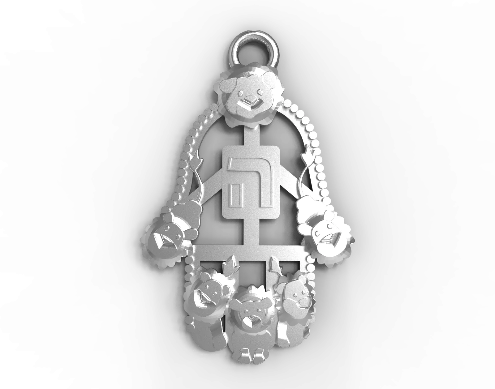 Sterling Silver Lions Pendants