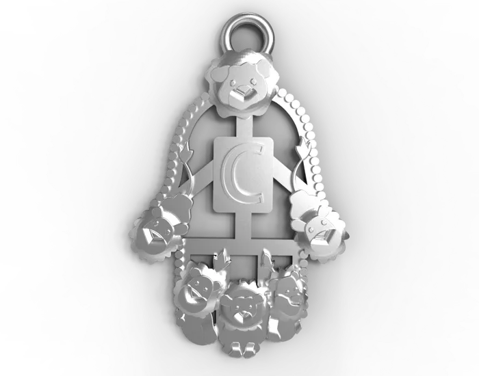 Sterling Silver Lions Pendants