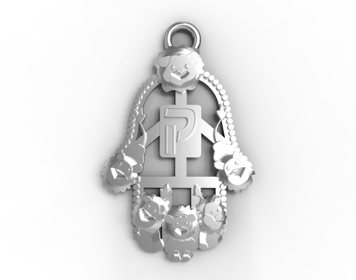 Sterling Silver Lions Pendants