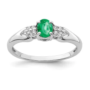 Sterling Silver Oval Genuine Gemstone And White Sapphire Rings