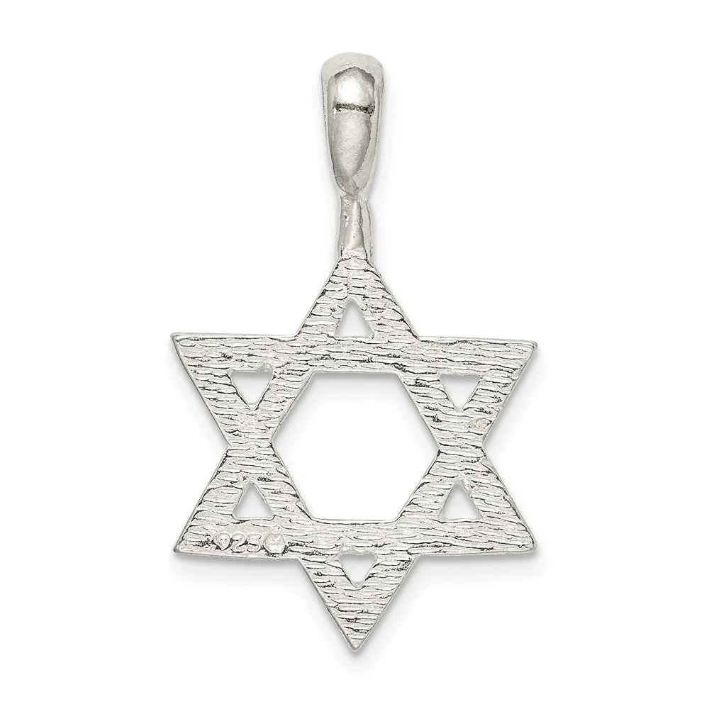 Sterling Silver Star of David Charm