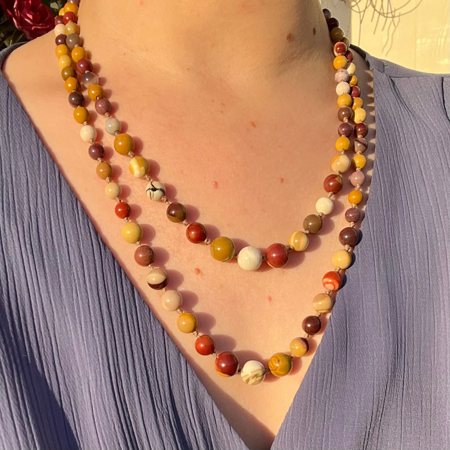 Tapered Beaded Necklace