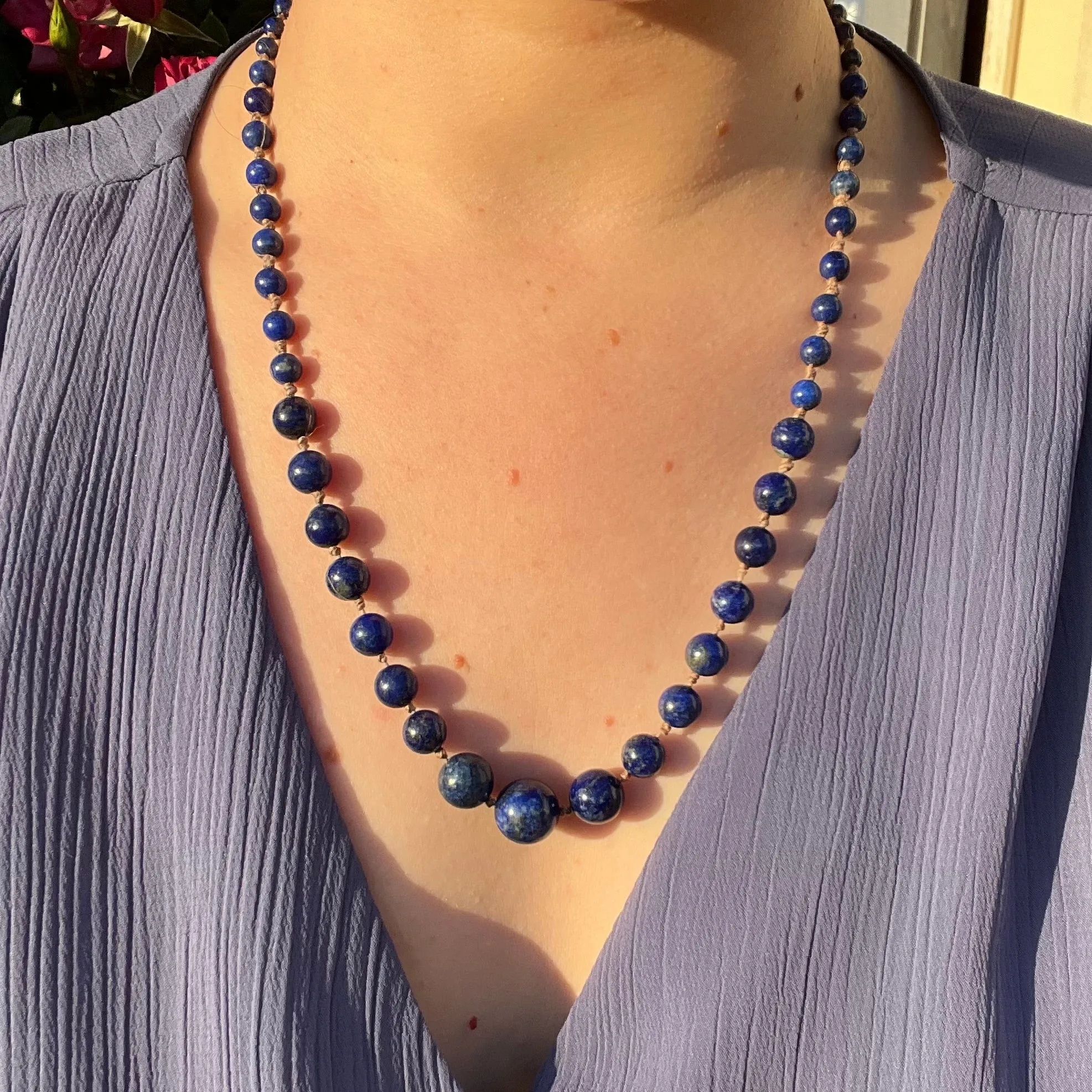 Tapered Beaded Necklace