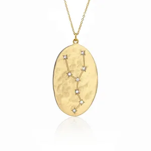 Taurus Astrology Necklace in Yellow Gold