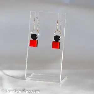 TESSELLATIONS earrings - RED