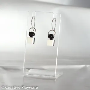 TESSELLATIONS earrings - WHITE