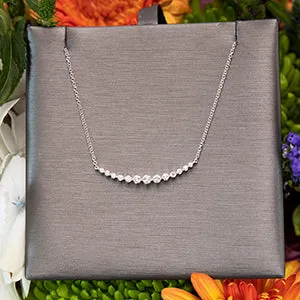 The Anastasia Graduated Diamond Necklace in 18k