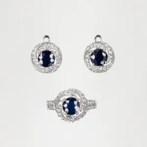 The Imperial Sapphire Spiral Set