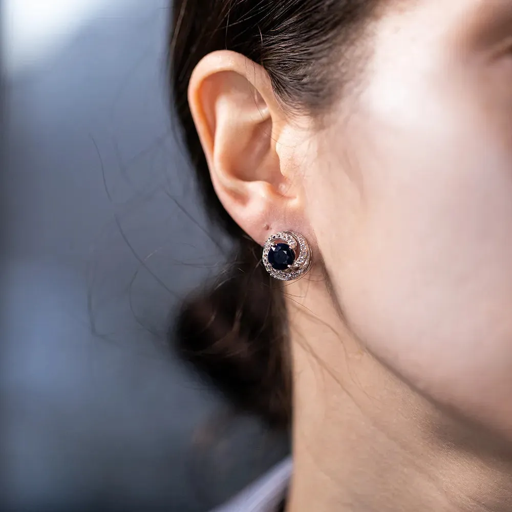 The Imperial Sapphire Spiral Set