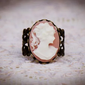 The Victoria Cameo Ring (Color Choices Available)