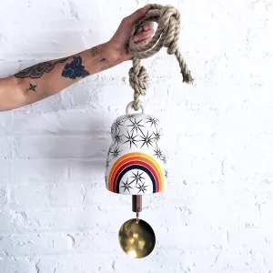 Thrown Bell Earth: Rings Rainbow (Arc) Constellations w/ Brass Disc