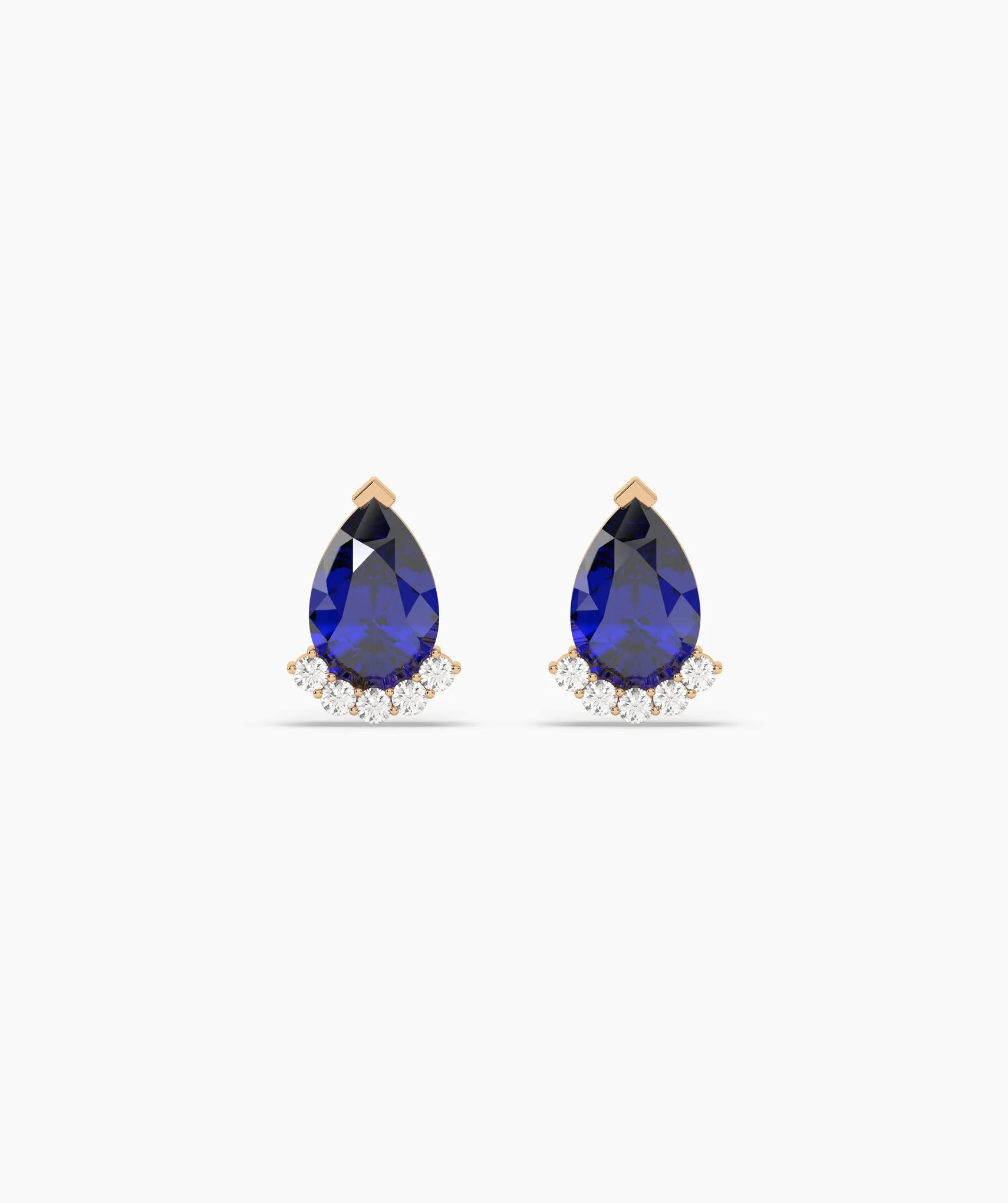 Timeless Teardrop Sapphire Earrings
