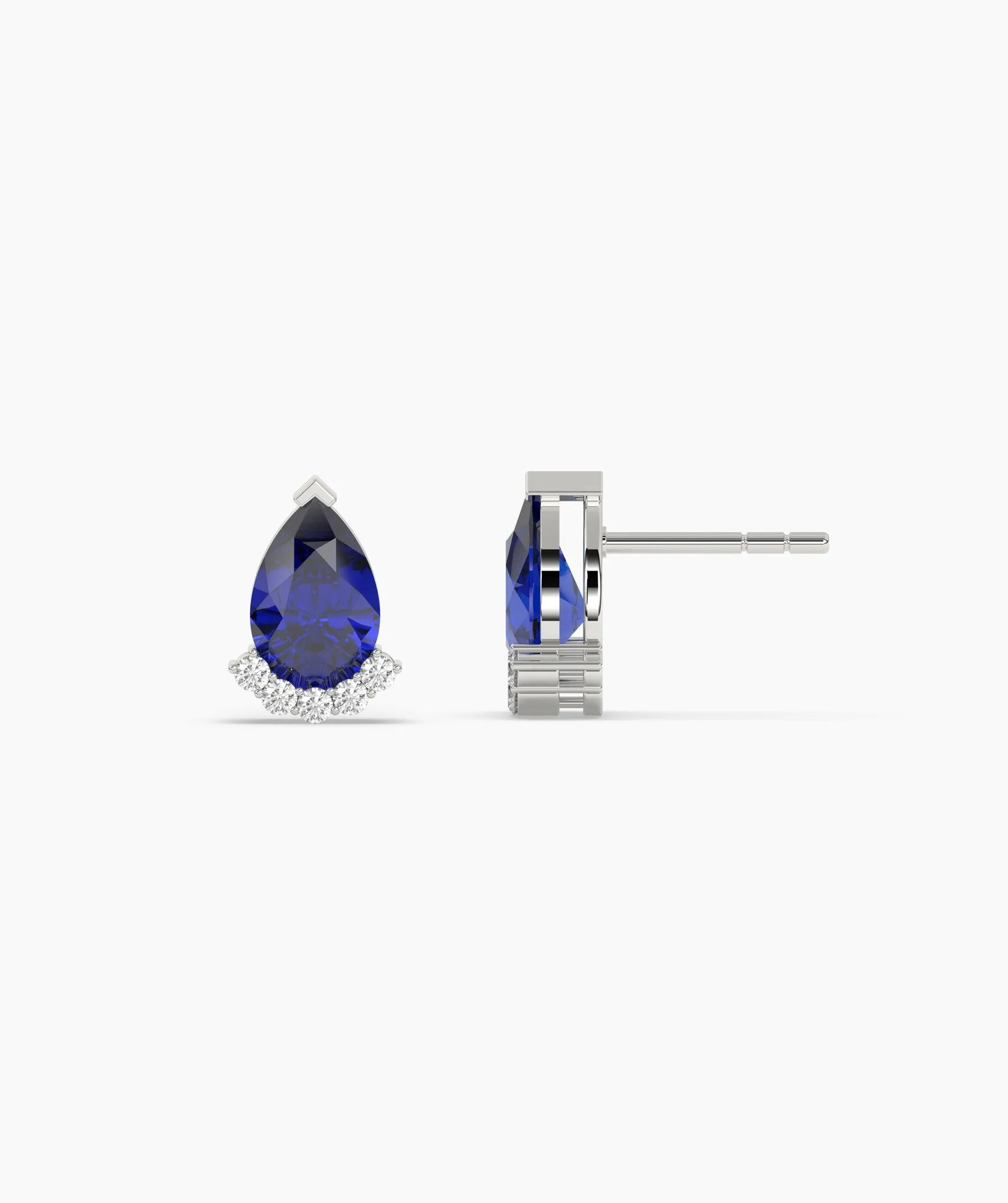 Timeless Teardrop Sapphire Earrings