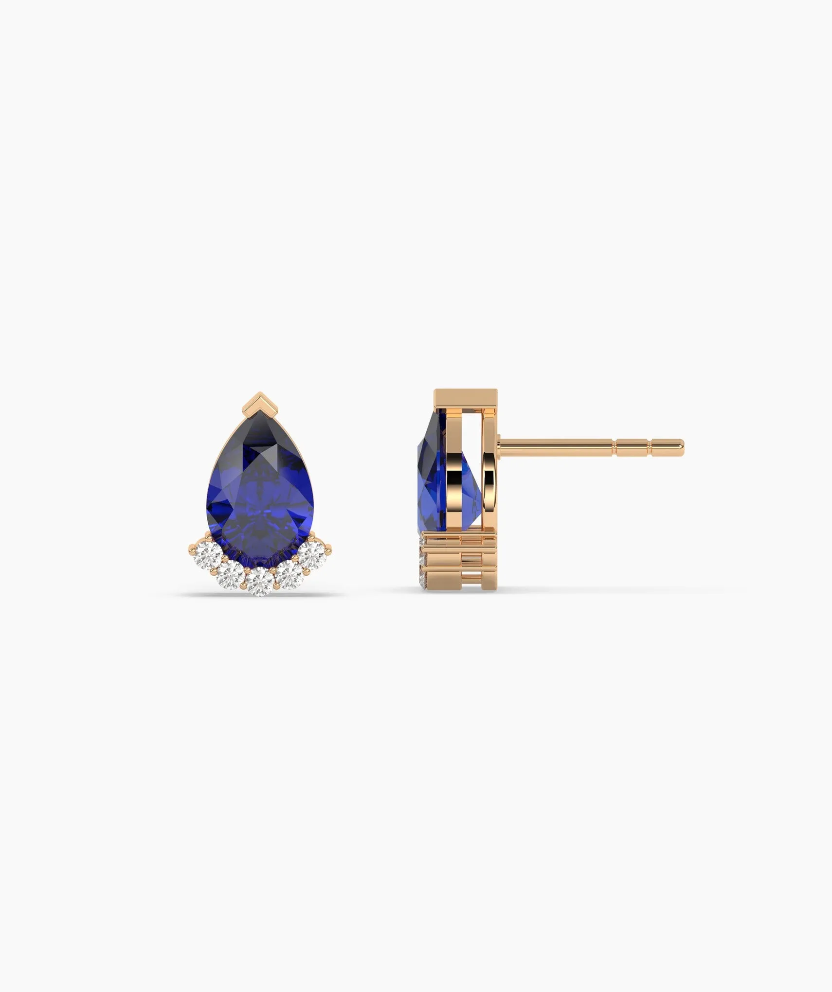 Timeless Teardrop Sapphire Earrings