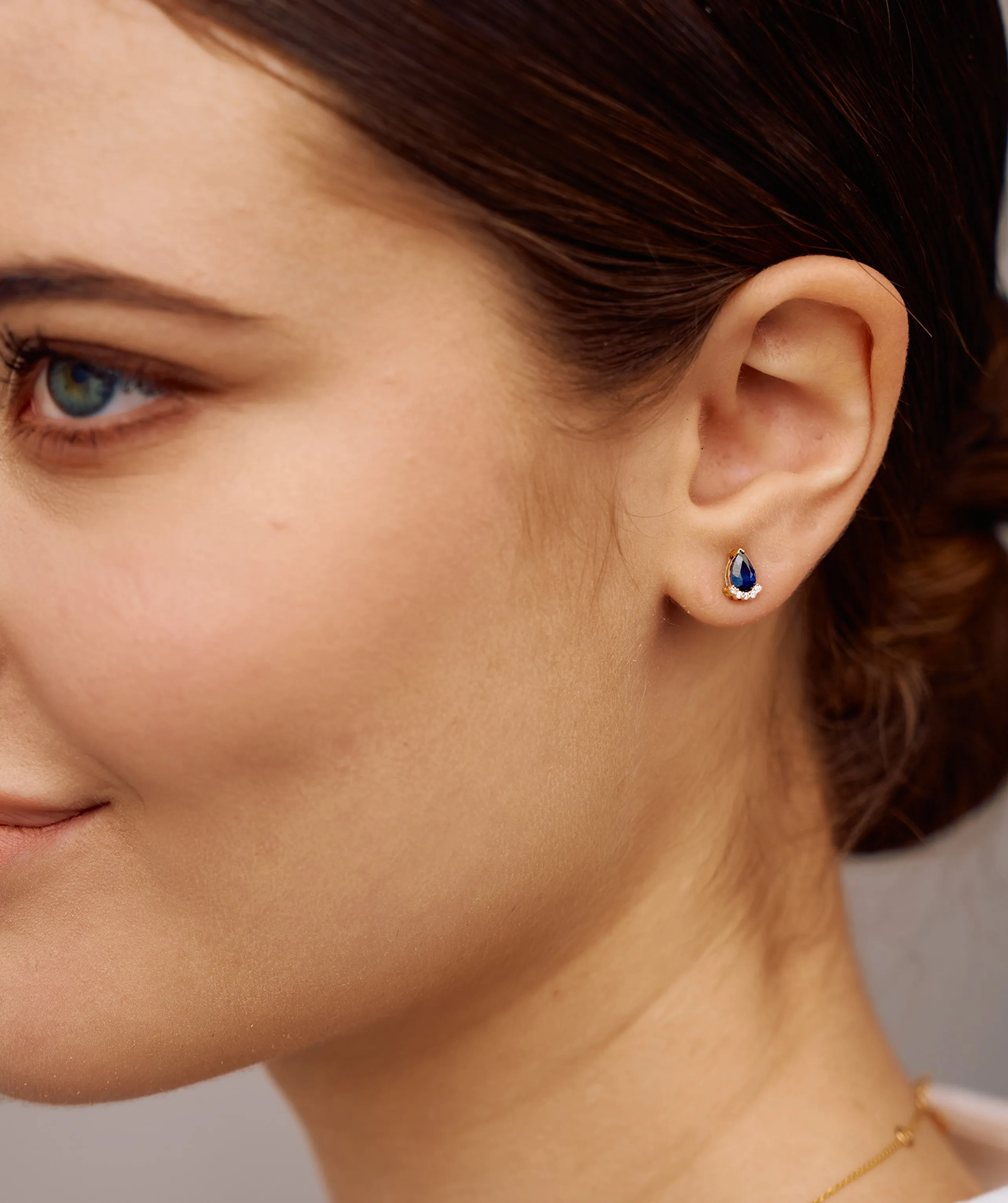 Timeless Teardrop Sapphire Earrings