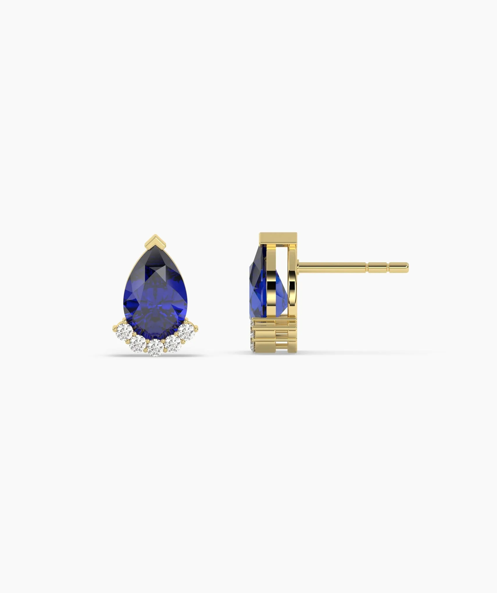 Timeless Teardrop Sapphire Earrings