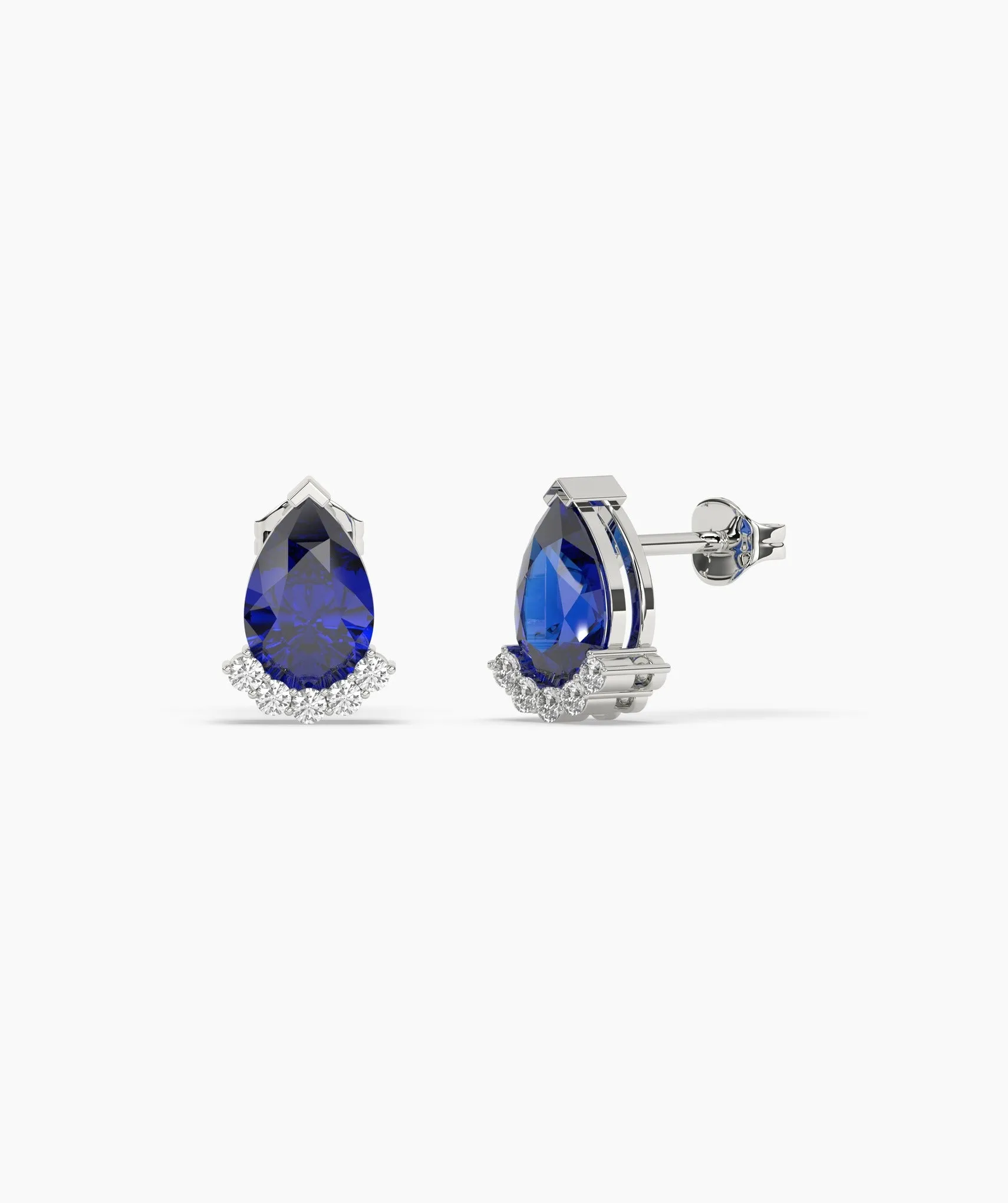 Timeless Teardrop Sapphire Earrings