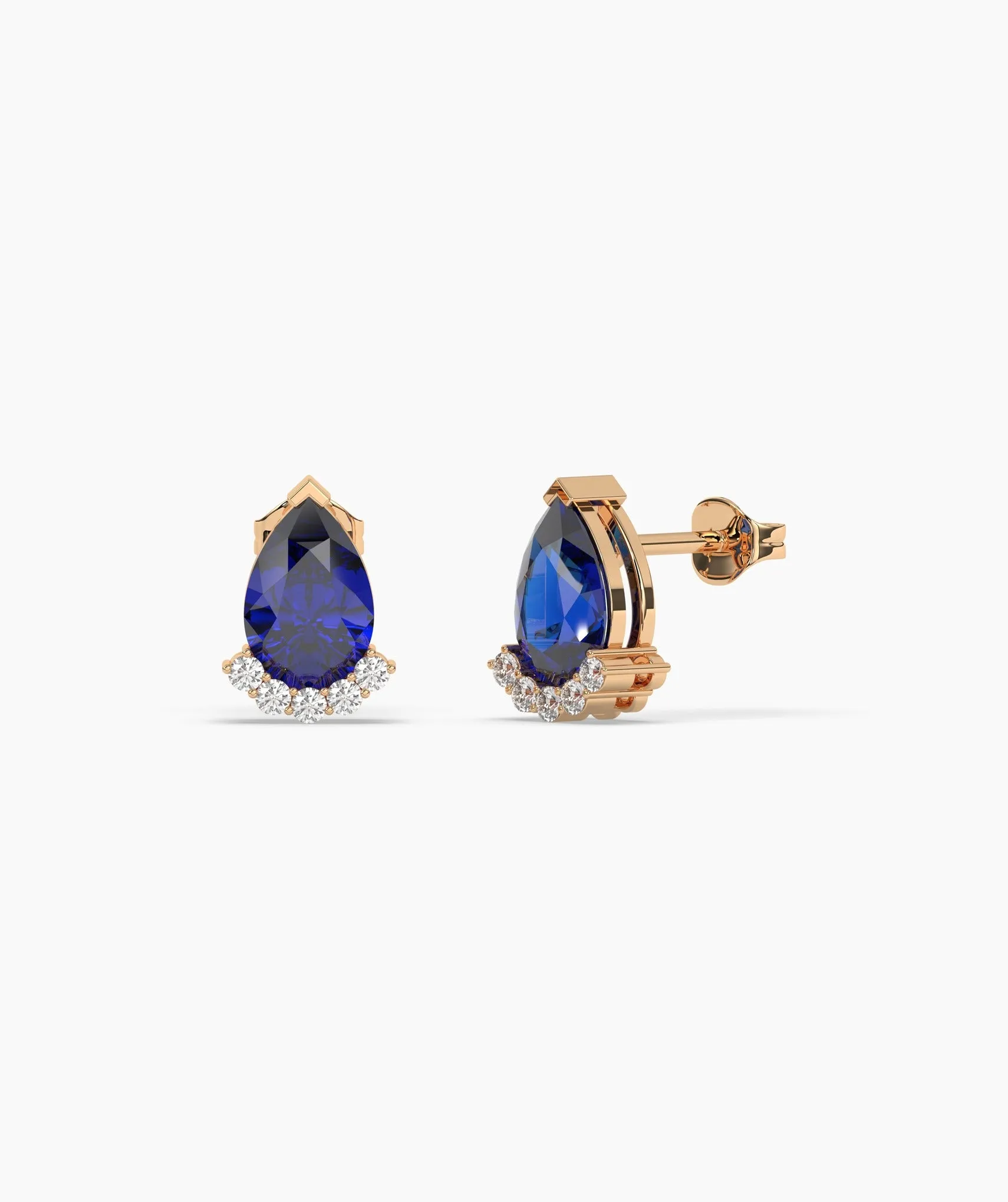 Timeless Teardrop Sapphire Earrings
