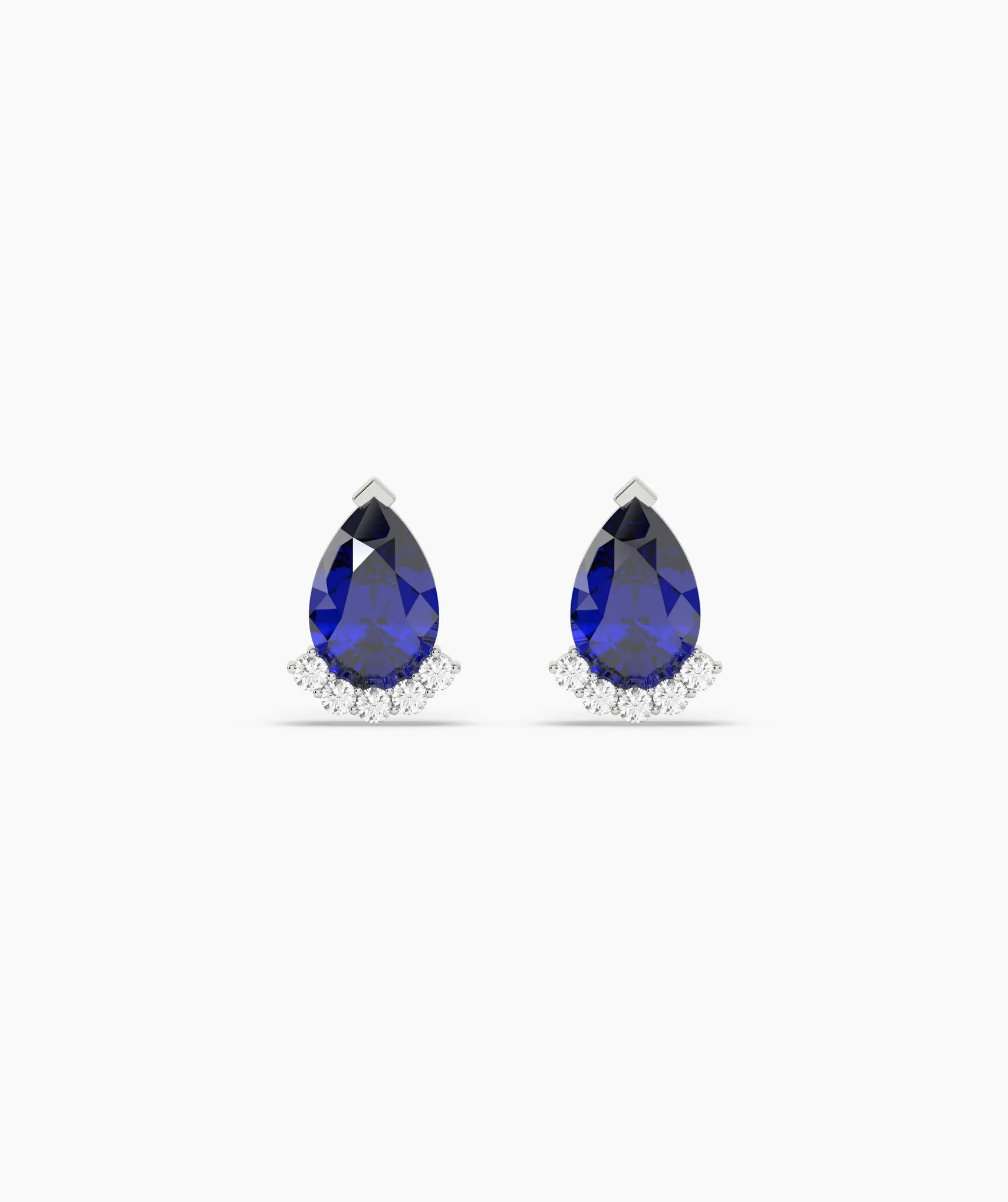 Timeless Teardrop Sapphire Earrings