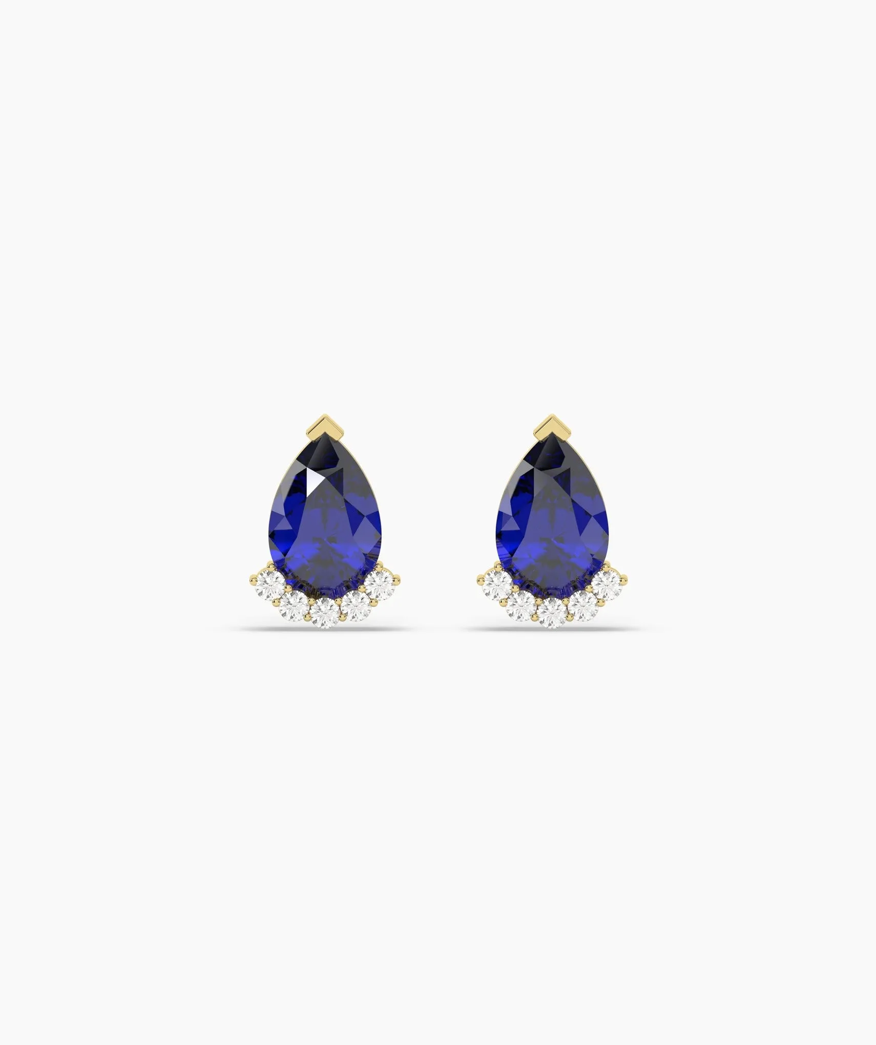 Timeless Teardrop Sapphire Earrings