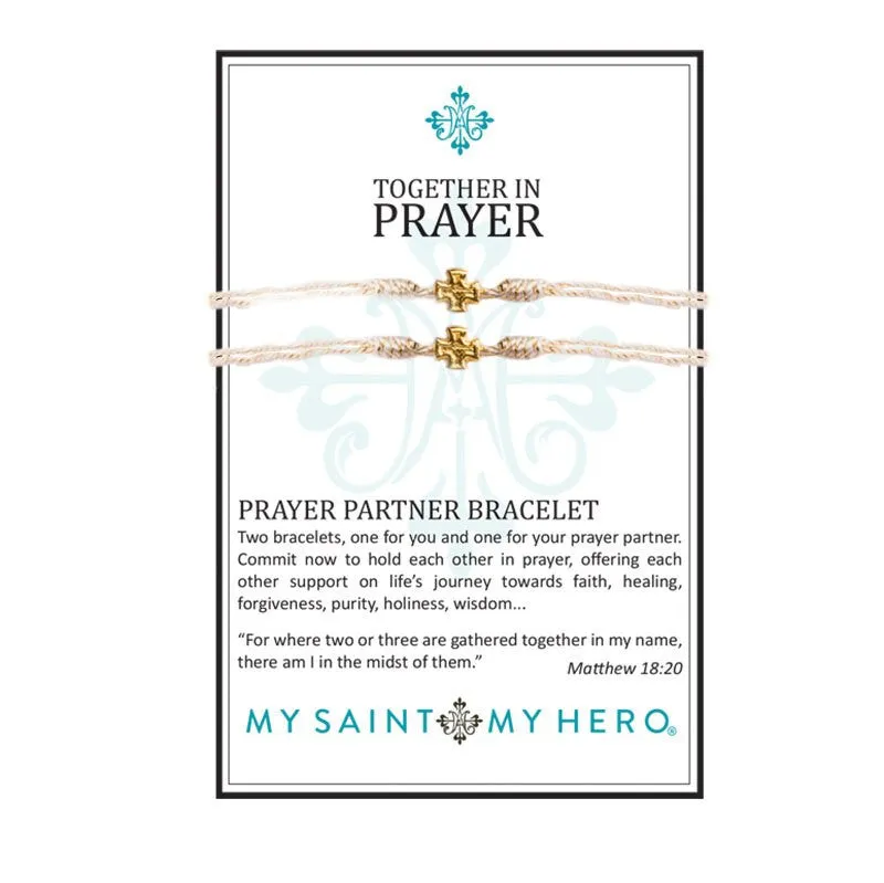 Together in Prayer and Gold Prayer Partners Bracelets