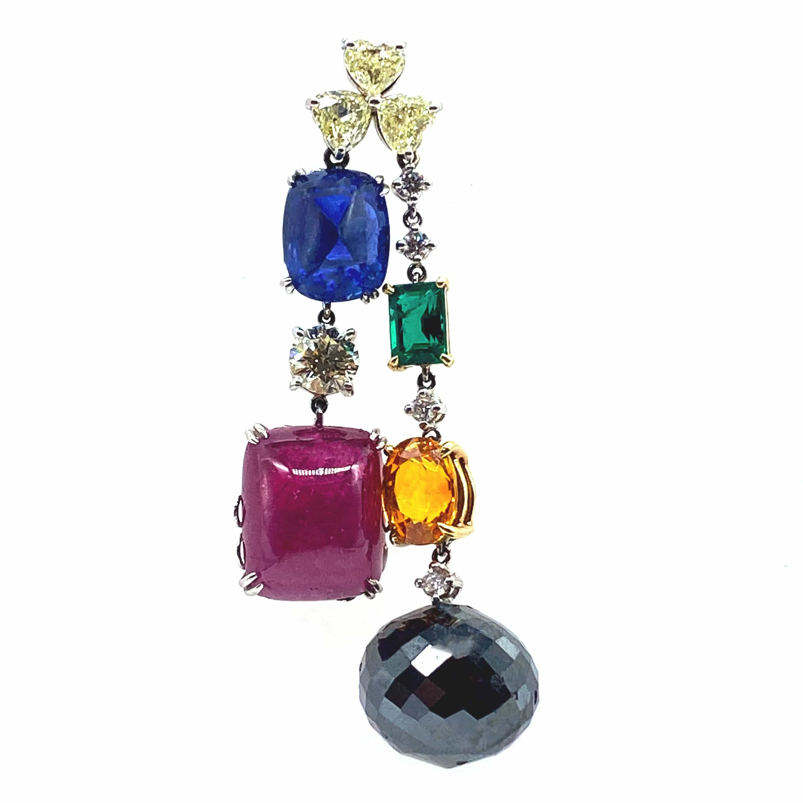 Trinity Multi-Colored Statement Drop Earrings
