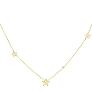 Triple Star Necklace