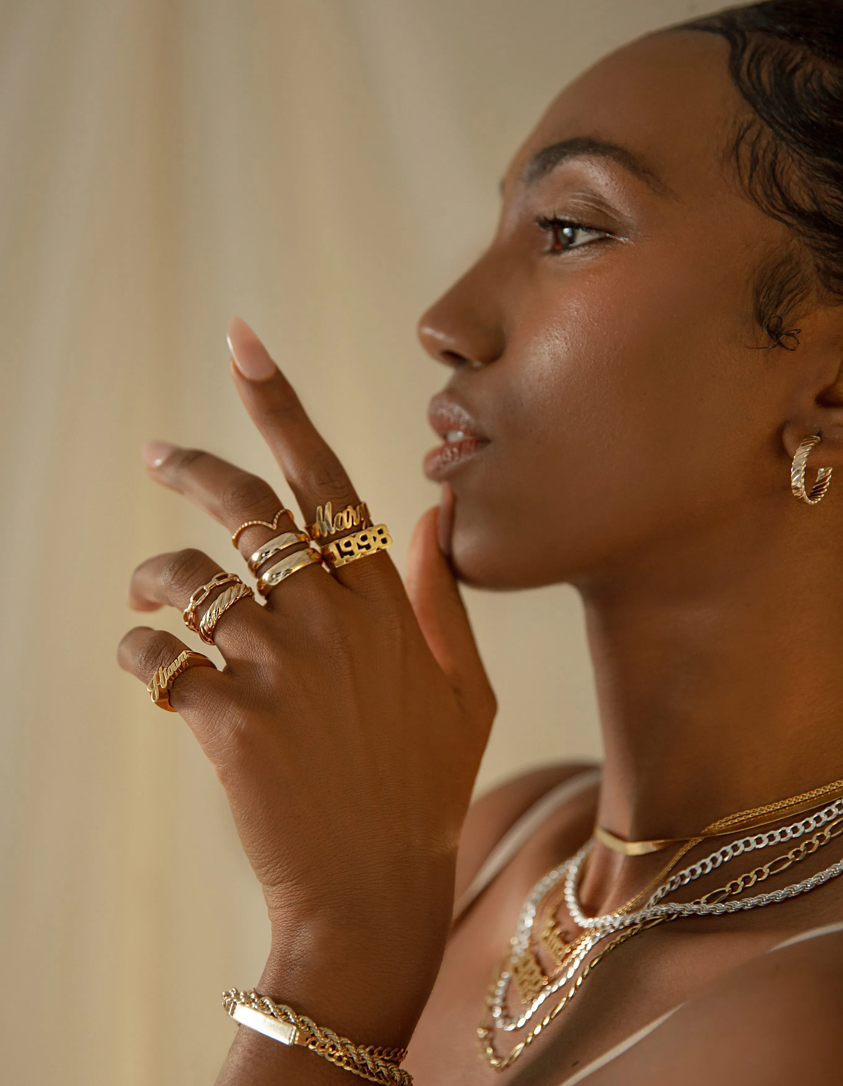 Twist Rope Ring Band