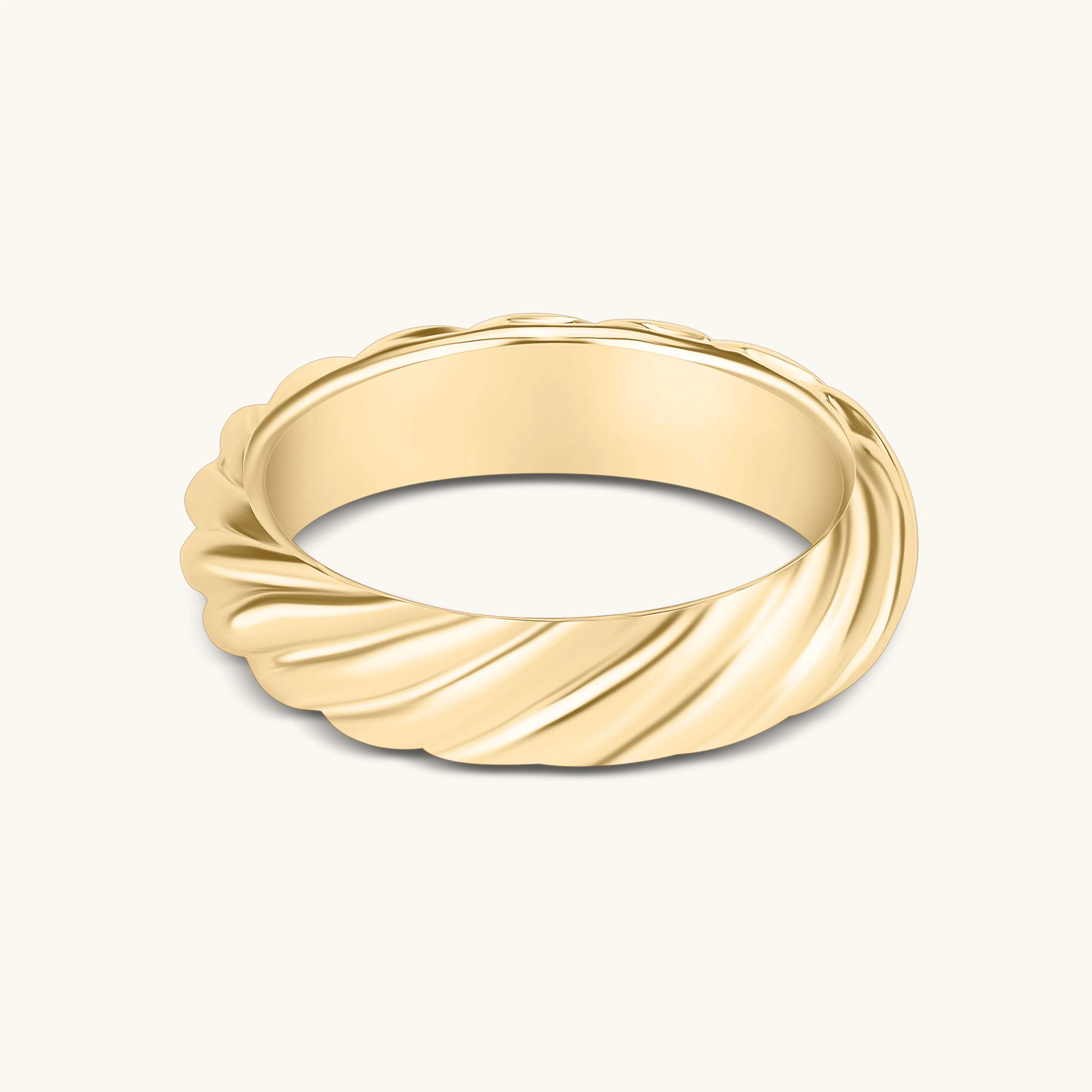 Twist Rope Ring Band