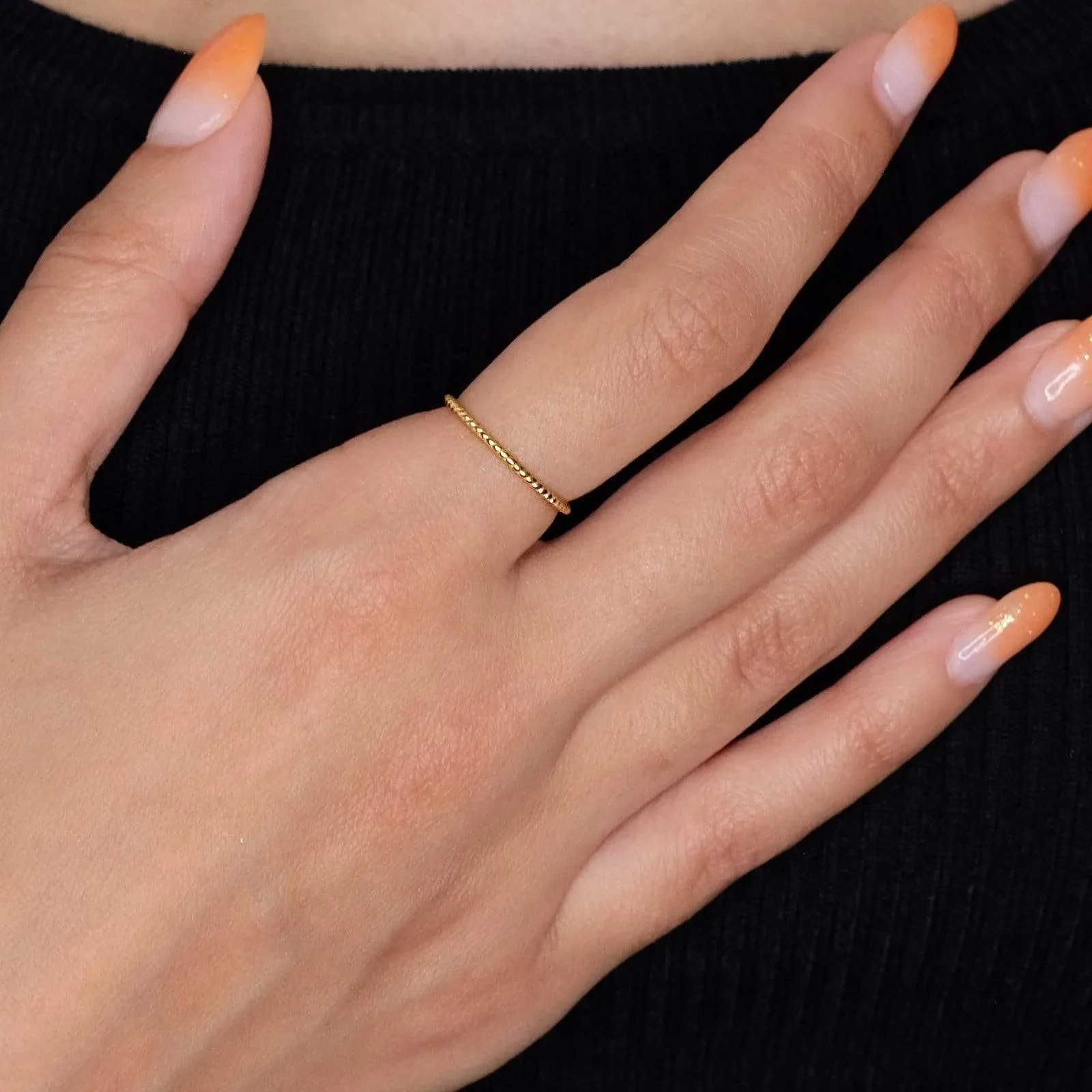 Twist Skinny Ring