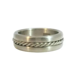 Twisted Rope Titanium Band