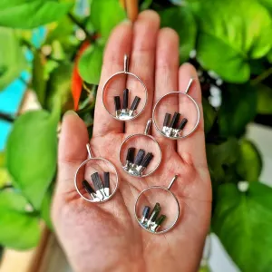 Verdelite & Dravite Silver Pendants