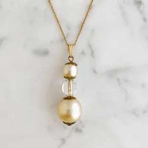 VERONICA vintage pearl necklace